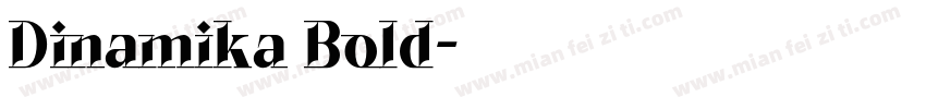 Dinamika Bold字体转换